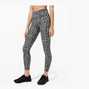Lululemon Fast and Free Tight II 25" Reflective